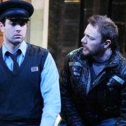 Kevin Meehan and Jered McLenigan in <em>Gagarin Way</em> Photo: Katie Reing