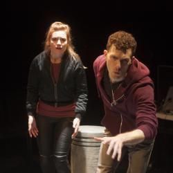 Katie Stahl and Liam Mulshine in Leper + Chip. Photo: Katie Reing.