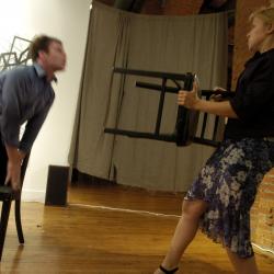 Patrick Doran and Erin Reilly in <em>A Play on Two Chairs</em> Photo: J.J. Tizou