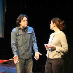 Jared Michael Delaney and Corinna Burns in <em>Skin Deep</em> Photo: Katie Reing