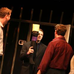 Mike Dees, Jered McLenigan, and Charlie DelMarcelle in <em>Made in China</em> Photo: Katie Reing